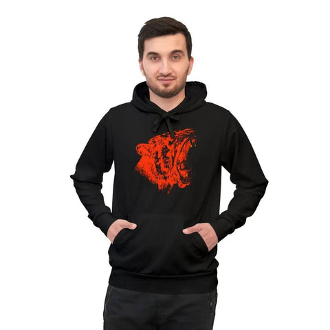 Lion Roar Printed Hoodie - Lure Gears