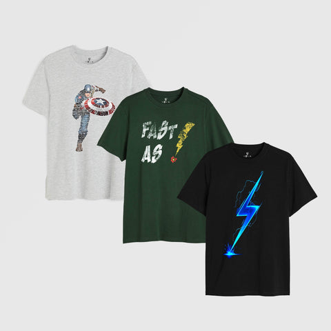 PACK OF TEES SUPER HEROS - Lure Gears
