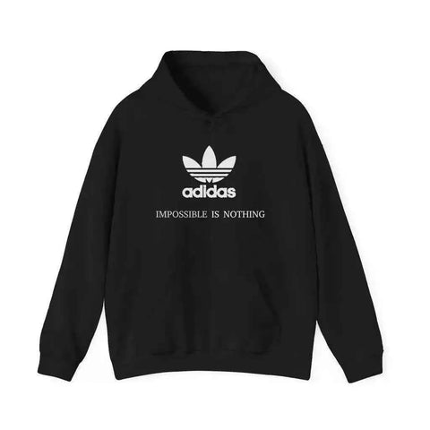 Adidas Unisex Black Color Premium Hoodie