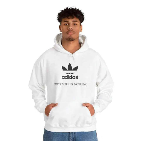 Adidas Unisex White Color Premium Hoodie